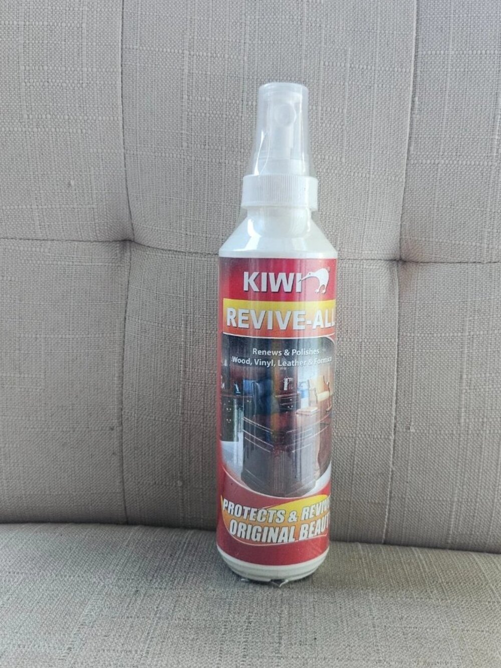 Kiwi Revive All Renews & Polishers Spray Protect Leather Wood Electronic Bags